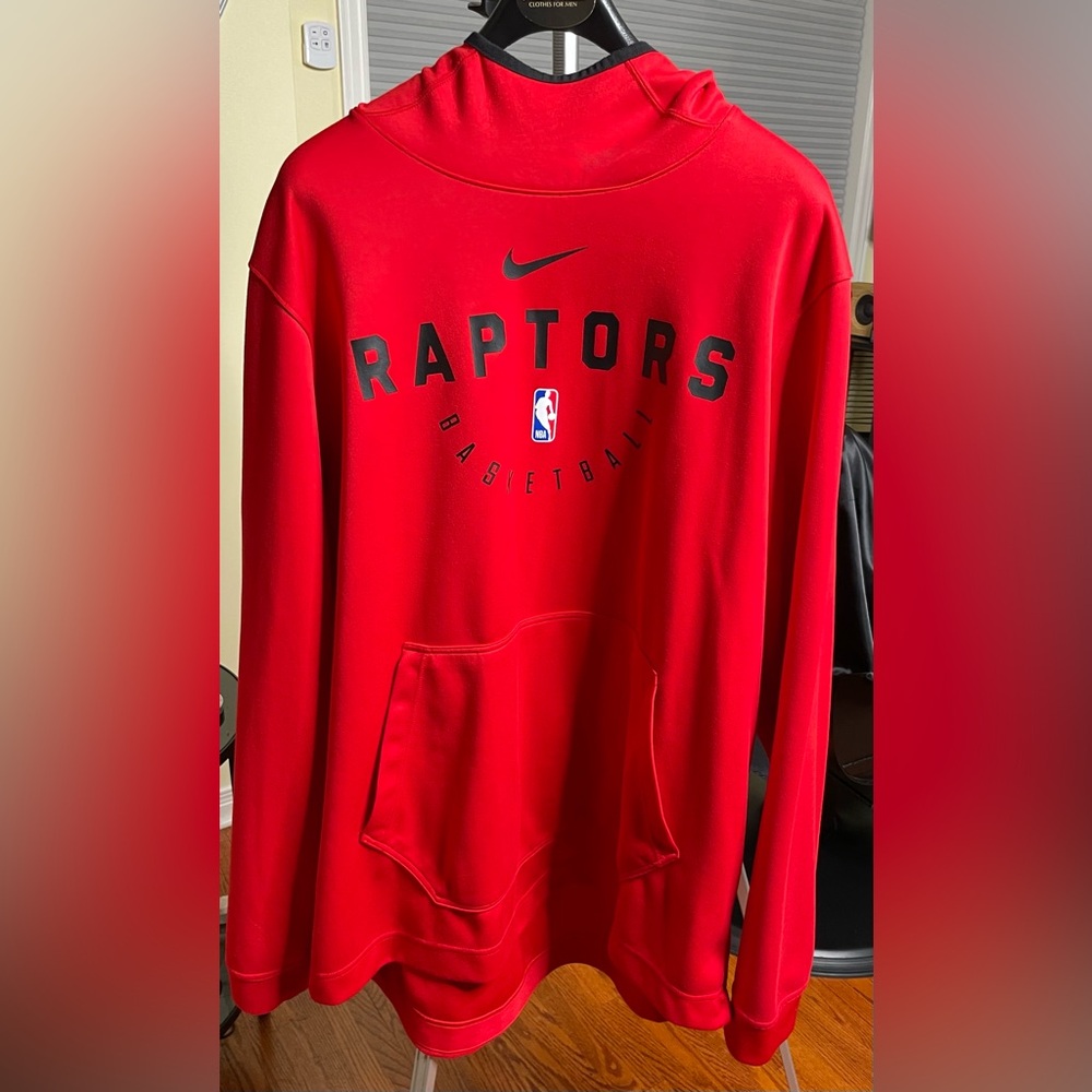 Gorgeous Authentic Raptors Pregame Hoodie, 2XL